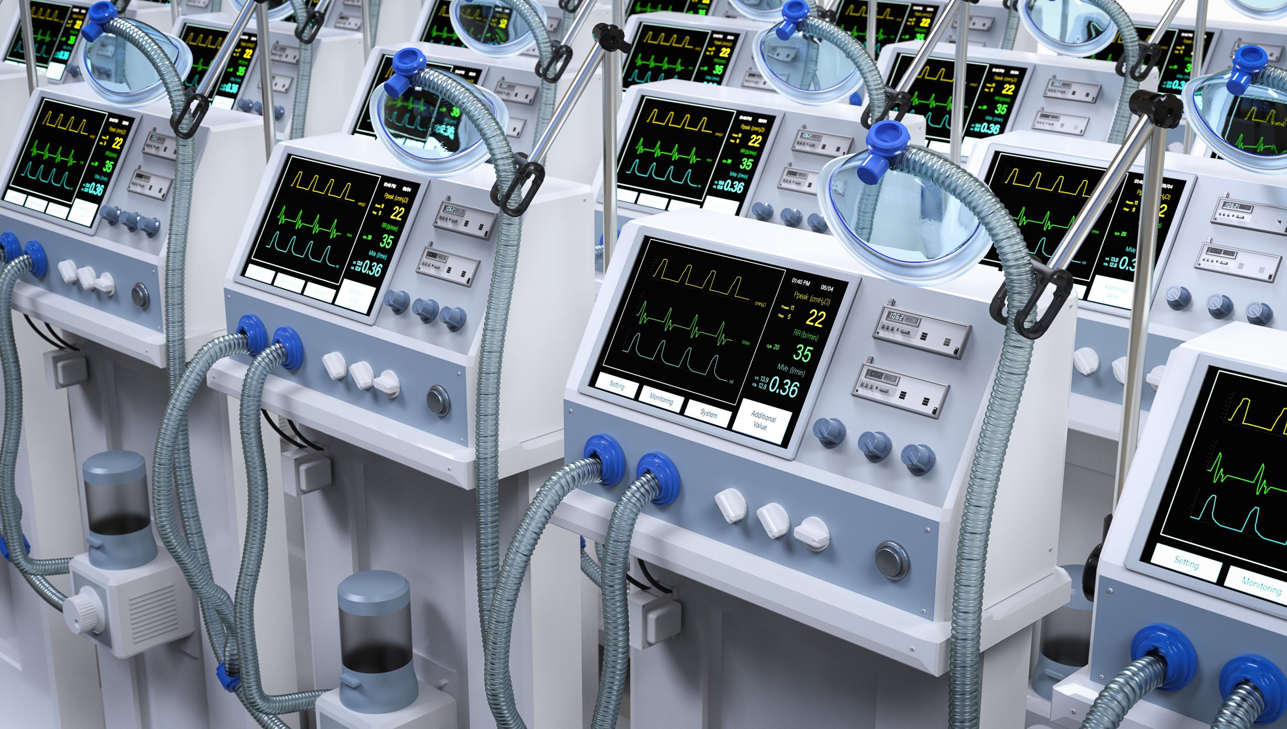 Medical Ventilator Devices and Displays